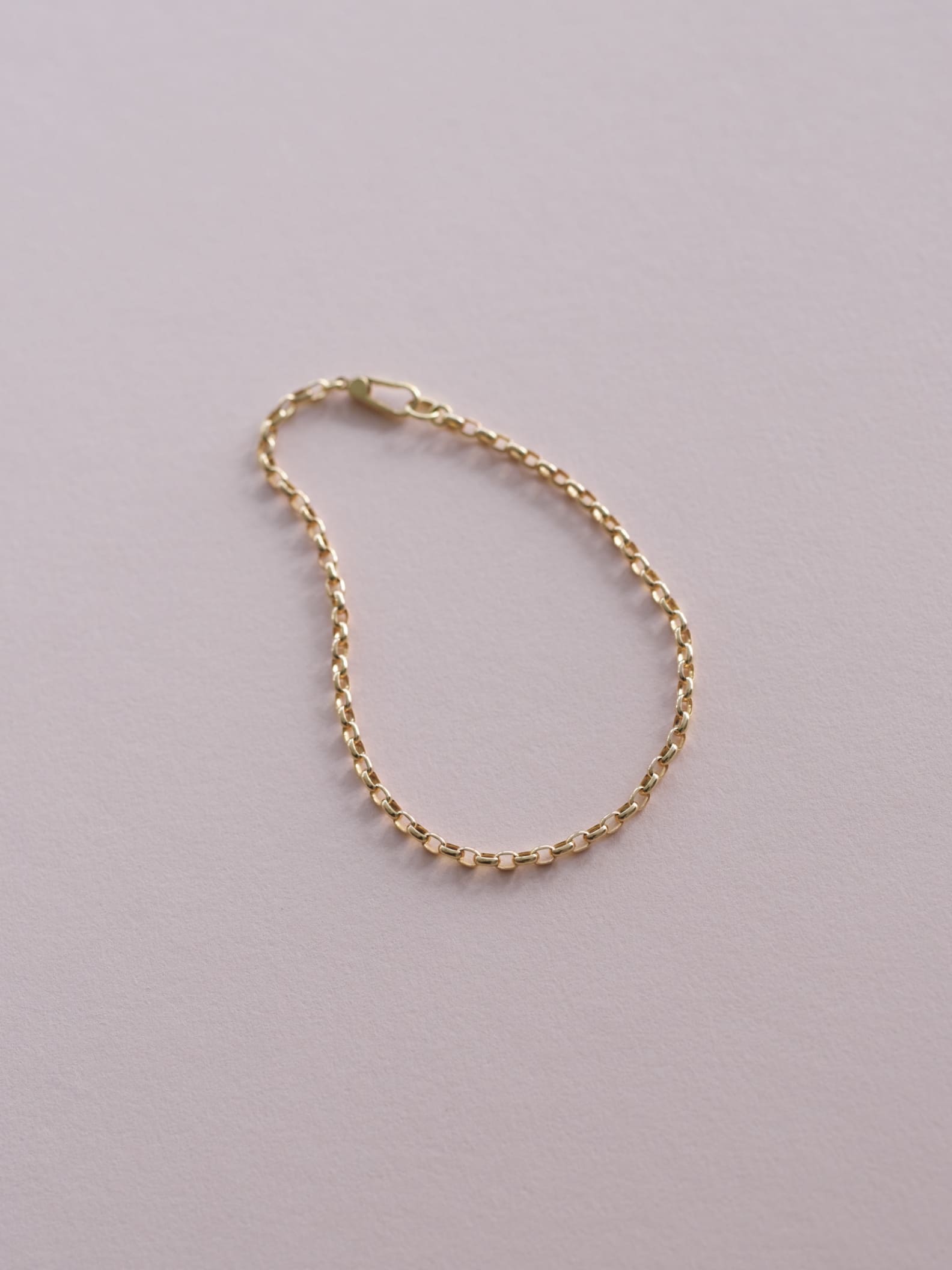 ひとさじのジュエリー une pincée Gold Collection - glacé - | オーバルチェーンブレスレット の画像1