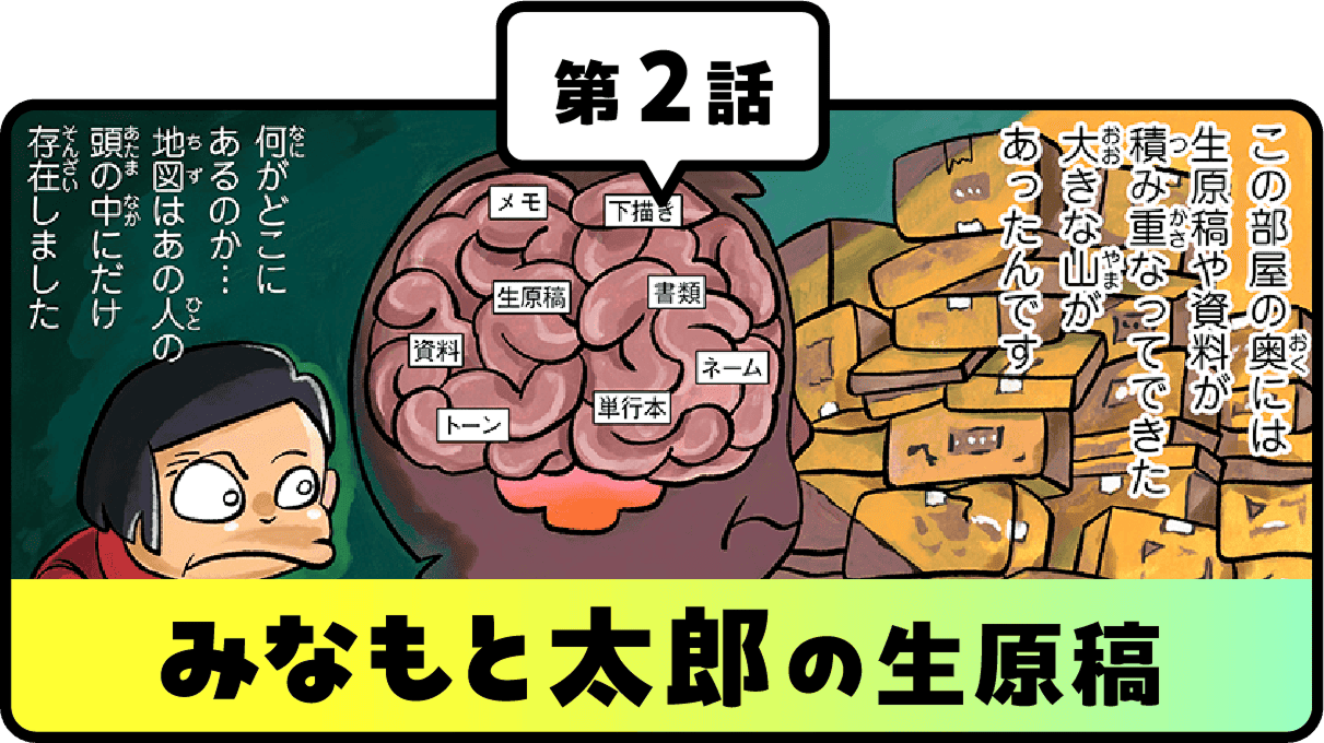 第2話みなもと太郎の生原稿