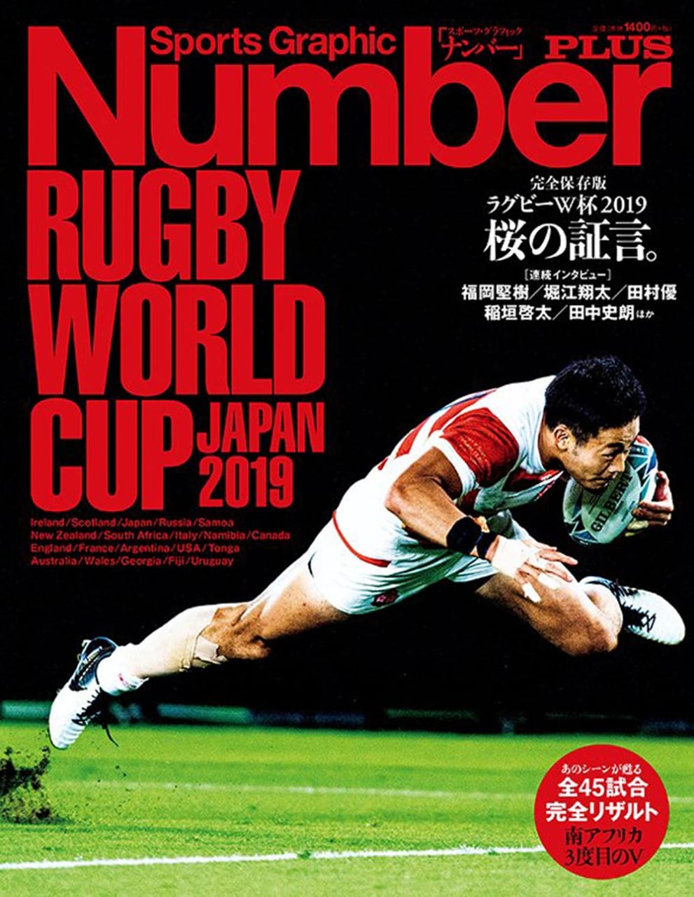 Sports Graphic Number PLUS December 2019
2019年11月9日発売
表紙撮影：近藤篤