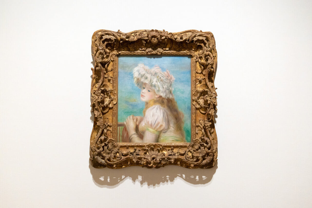 ピエール・オーギュスト・ルノワール《レースの帽子の少女》
1891年　油彩/カンヴァス　55.1 x 46.0 cm
