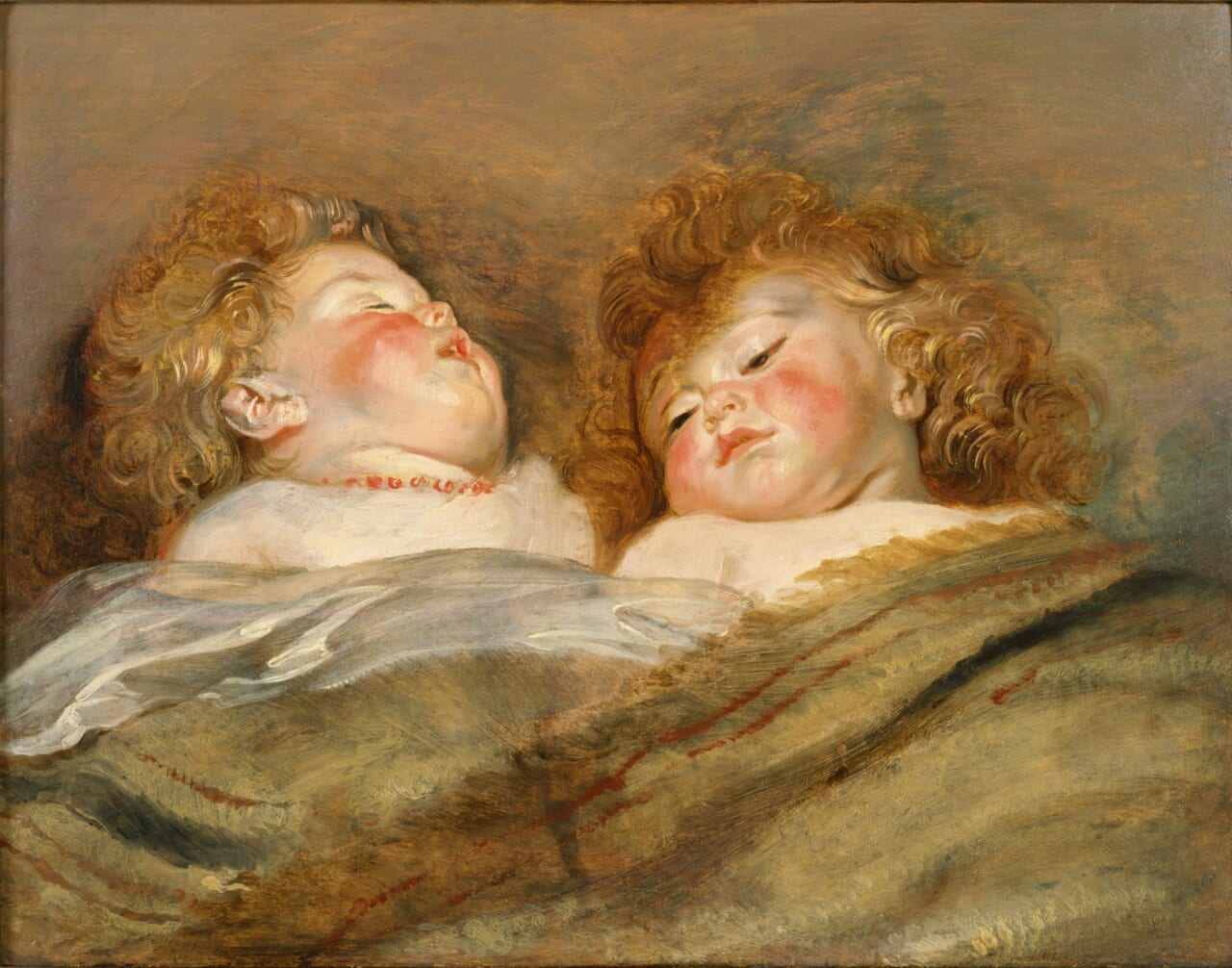 ペーテル・パウル・ルーベンス《眠る二人の子ども》