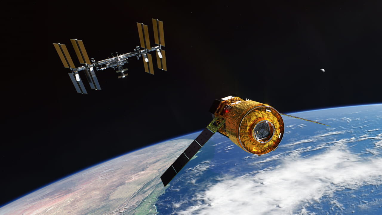 近傍運用フェーズの新型宇宙ステーション補給機（HTV-X）1（CG） ©JAXA