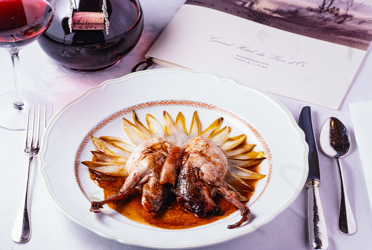 『世界食べちゃうぞ!!』で行ったフランス・ロワール「リオン・ドール」で撮影したジビエのロースト。