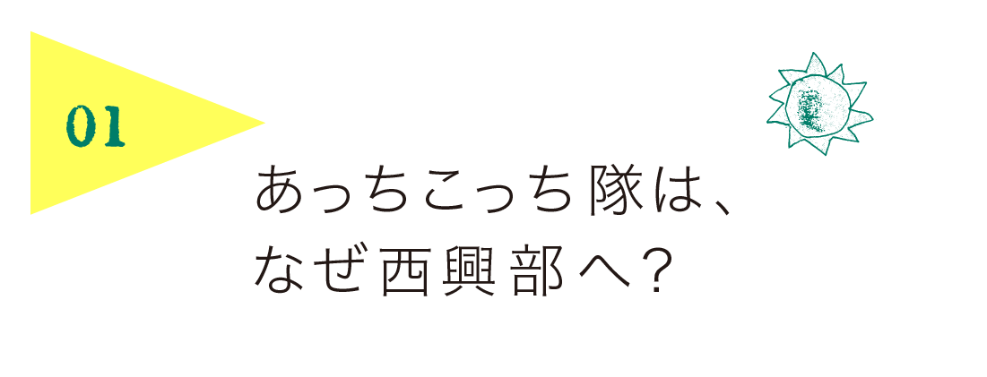 １）あっちこっち隊は、なぜ西興部へ？