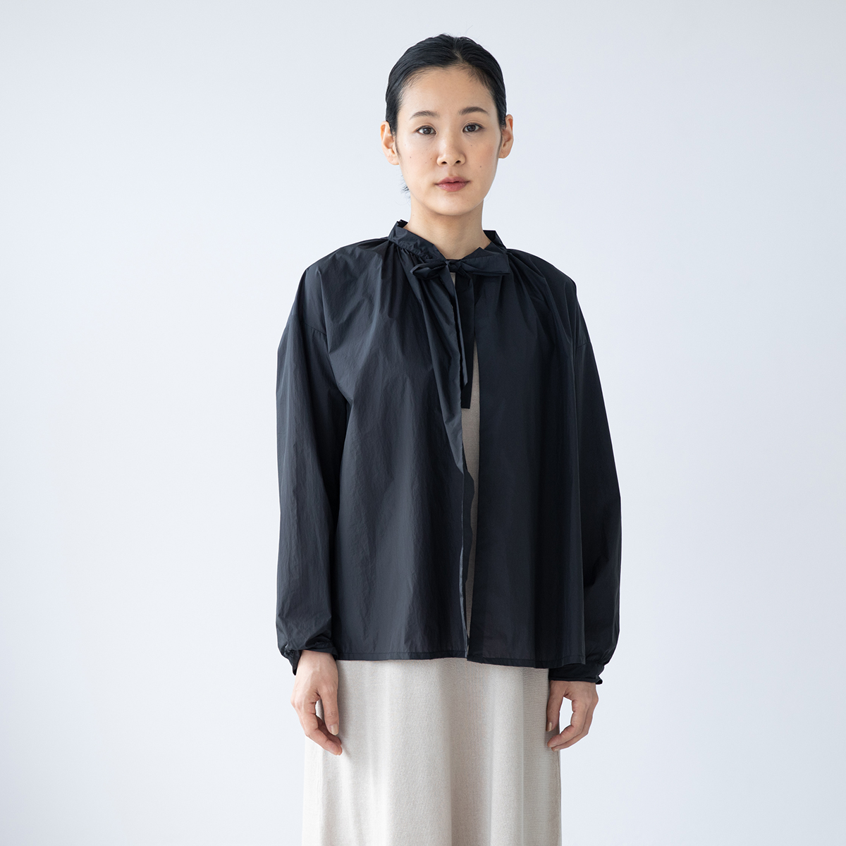 Long Sleeve Gather Shirt - Honnete - weeksdays