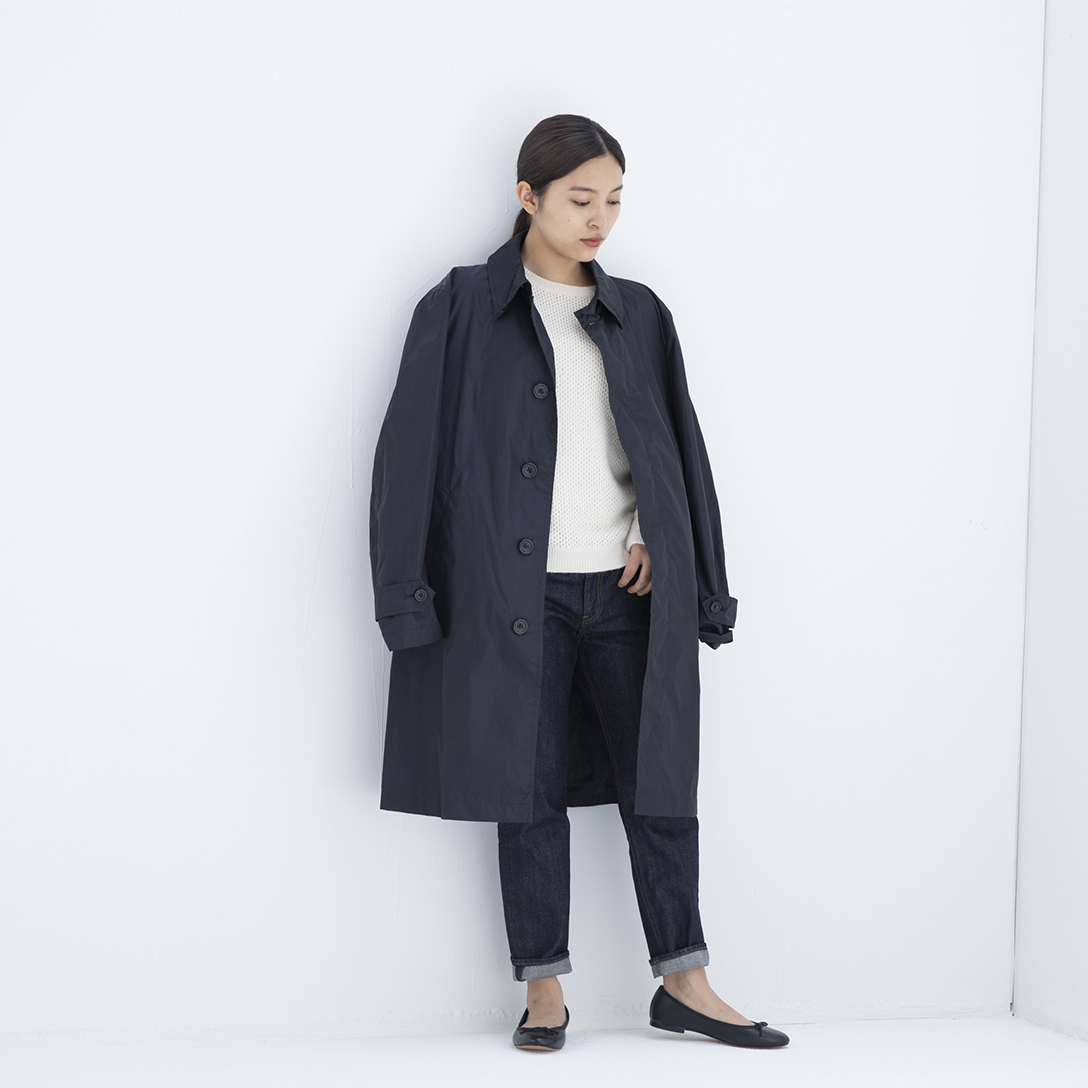 WEB限定】 ステンカラーコート COAT AL'S LINEN MOJITO ステンカラー 