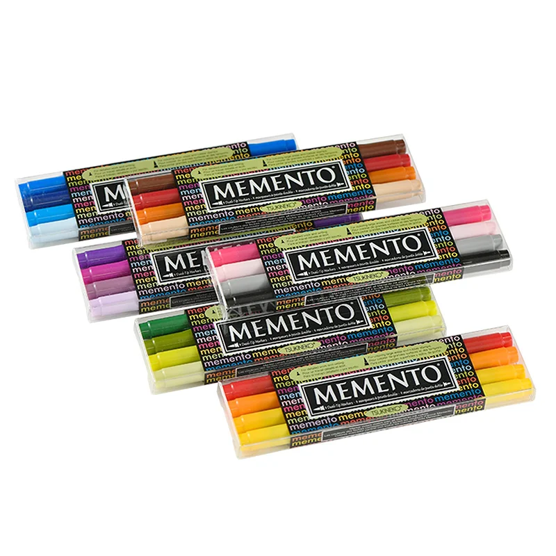 Memento Dual-Tip Marker Tuxedo Black – MarkerPOP