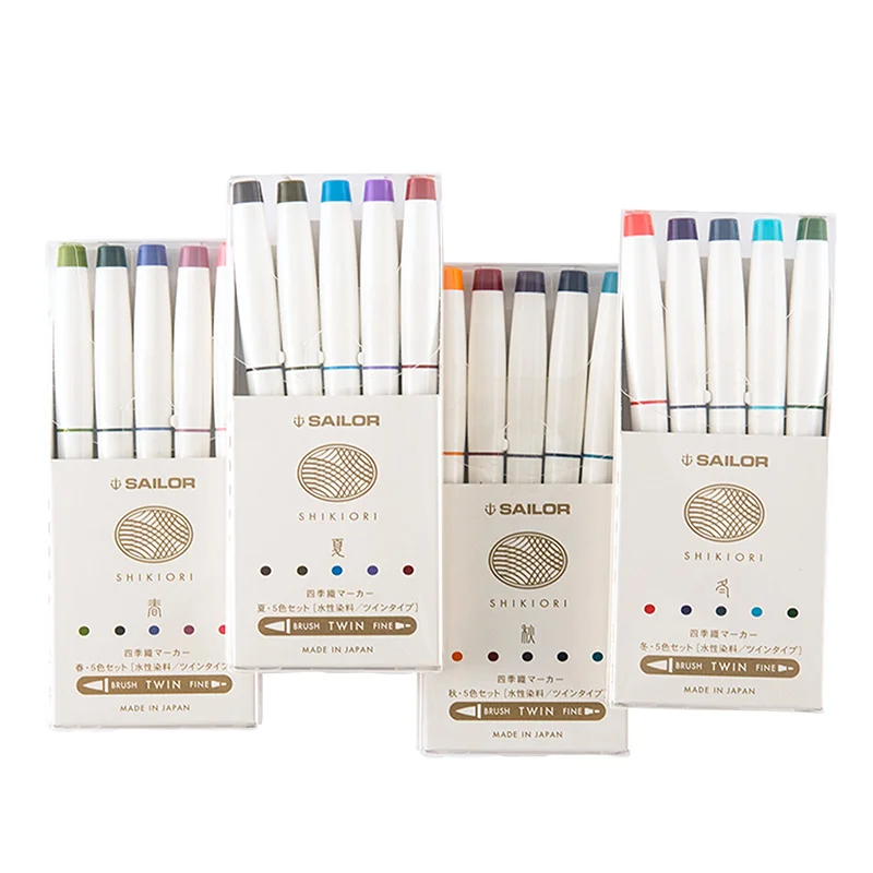 Sailor Shikiori Seasonal Japan Brush and Fine Tip Markers