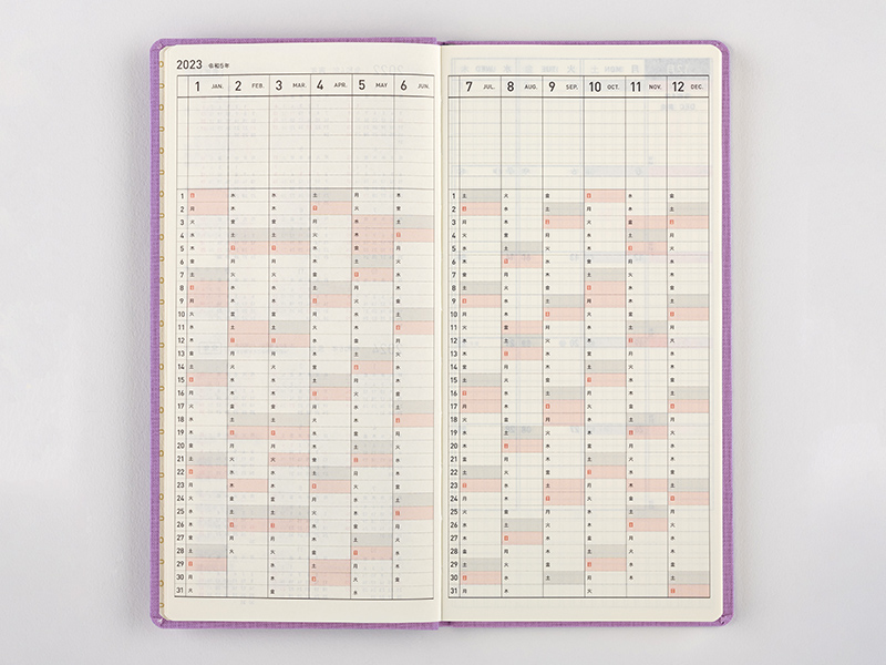 Mood Tracker  Hobonichi Weeks Calendar Index Spread 2024 