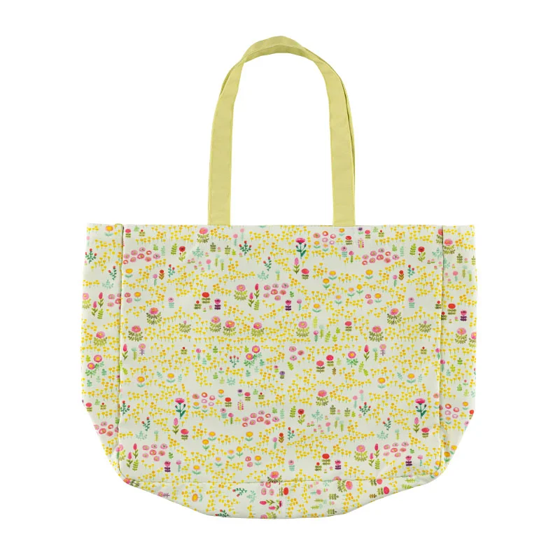 Hobonichi: Anytime Drawstring Bag (Aki Kondo: Field of Flowers) - Drawer  Pouch Lineup - Hobonichi Techo 2023