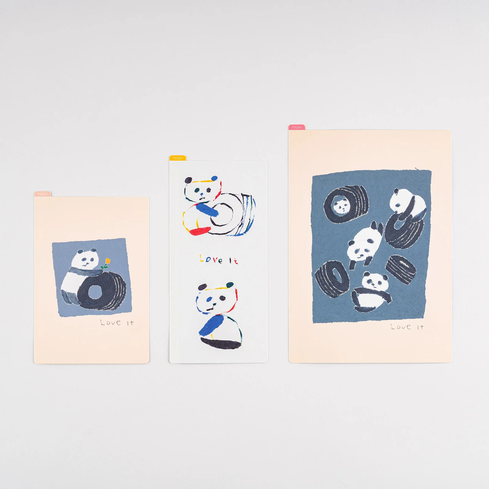 Hobonichi Techo Accessories Jin Kitamura: Hobonichi Pencil Board for Weeks  (Love it (Panda))
