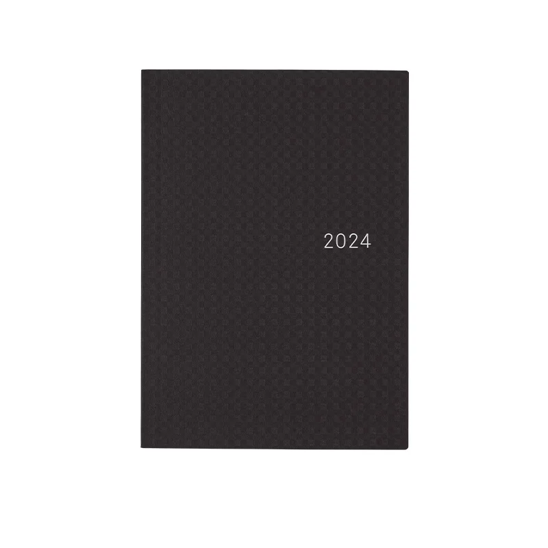 Hobonichi 2024 Cover A6 Size Gingham Black - tokopie