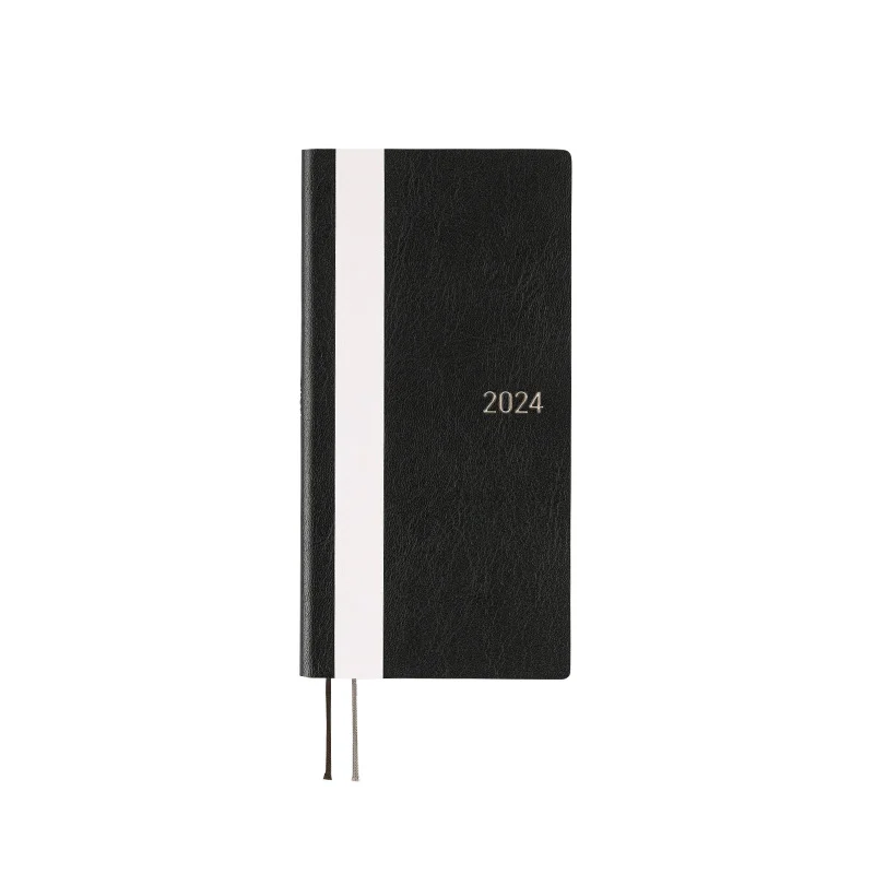 2024 Hobonichi Techo English Weeks - White Line: Black