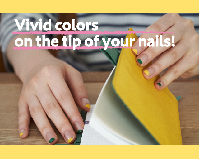 Vivid colors on the tip of your nails!