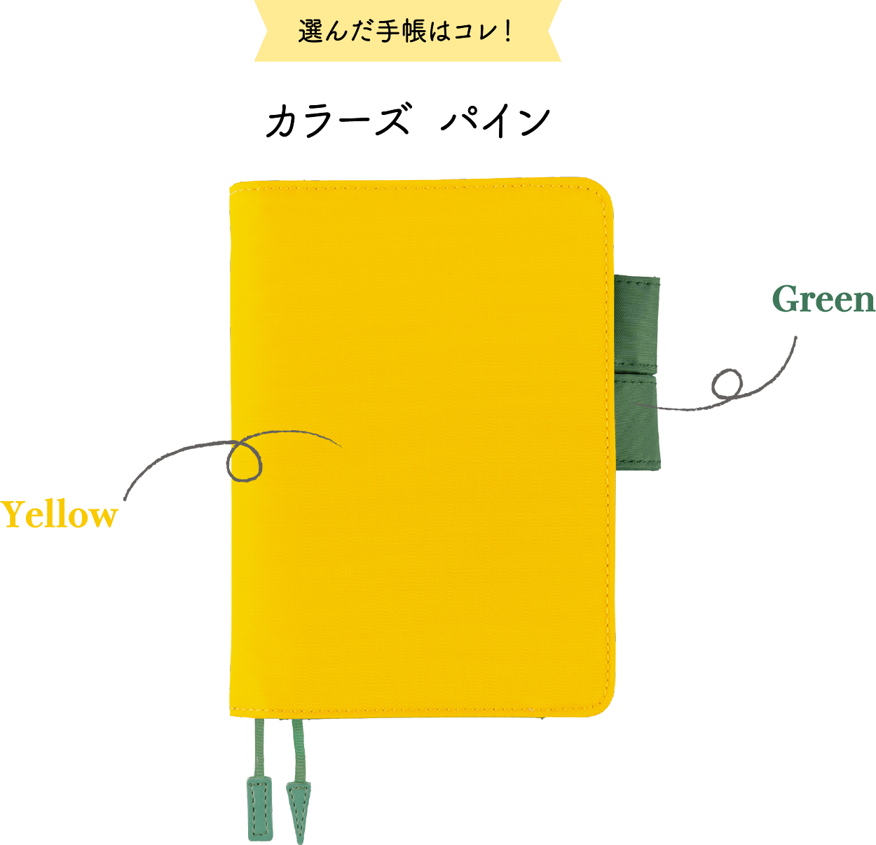 選んだ手帳はコレ！ カラーズ　パイン